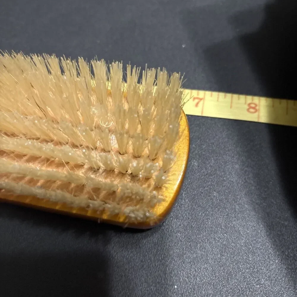 RARE VINTAGE SWANK WEST GERMANY  WOOD Lacquered? HANDLE BRUSH Nylon Bristle